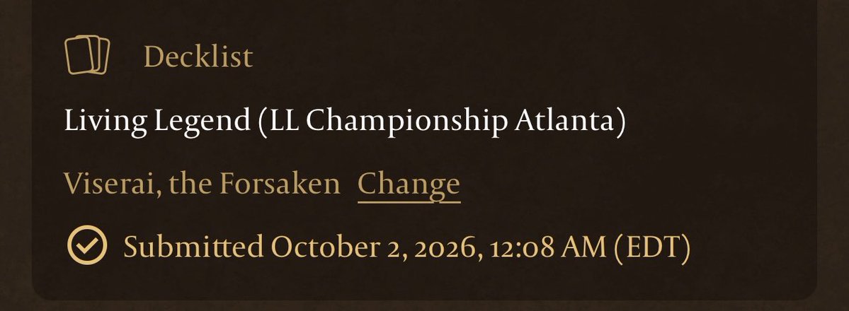 MjDailey's tweet photo. Very excited to play a total brew in the LL Championship today at #Calling100 in Atlanta. I might be coping, but I also might have broke it? We will find out! #fabtcg https://t.co/ZwMXDMvZEY