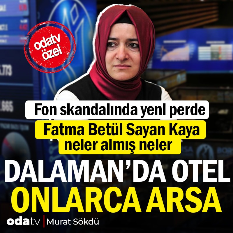 ilkeryucell's tweet photo. Fon skandalında yeni perde

Fatma Betül Sayan Kaya neler almış neler...

Kaya, son genel seçimlerde Muğla'da Ak Parti'nin 3. sıra milletvekili adayı olan Eylem Tan ve eşi Mehmet Tan ile Dalaman’da lüks bir otel aldı. 

Bu kadarla da yetinmedi Fethiye ve Dalaman'da milyarlarca liralık çok sayıda arsa da satın aldı. 👇