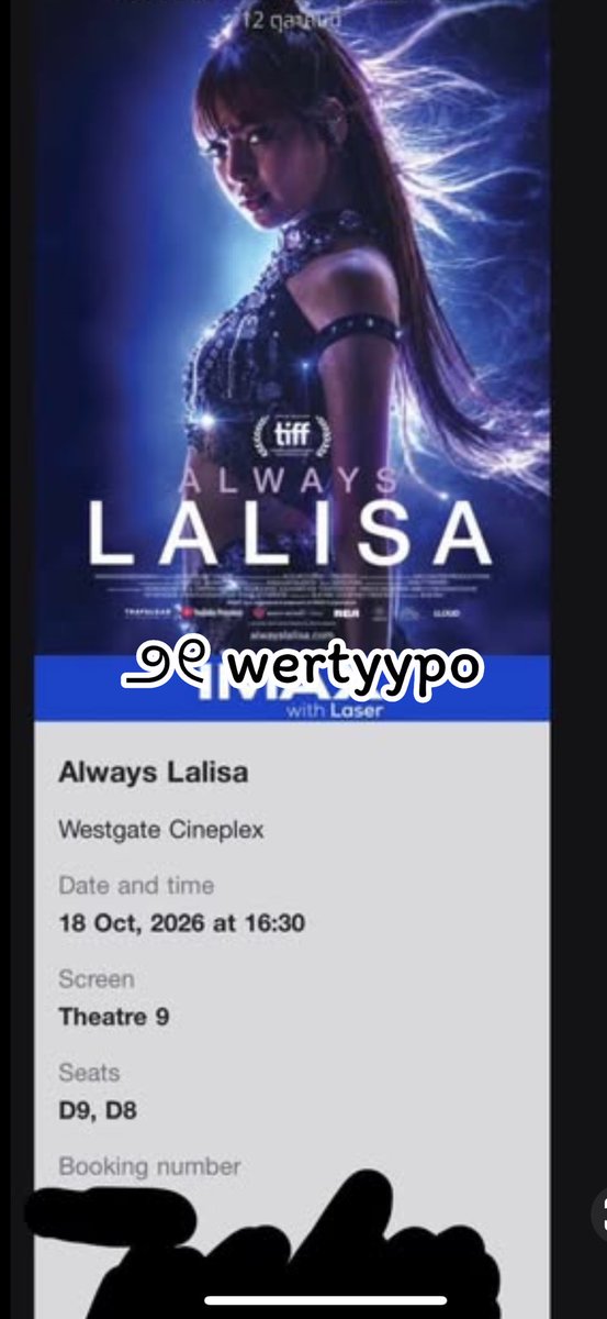 wertyypo's tweet photo. ปล่อยบัตรต่อค่ะ ไม่ว่างไปแล้ว ㅠㅠ

-18 sep 16:30 / เซ็นทรัลเวสเกต สองที่นั่งตรงกลางติดกัน 

ที่นั่งละ 400 เท่าเดิมไม่บวกเพิ่มค่า 

สนใจ dm ได้เลยค่ะ

#AlwaysLalisa #LISA https://t.co/mbYQGhyrsL