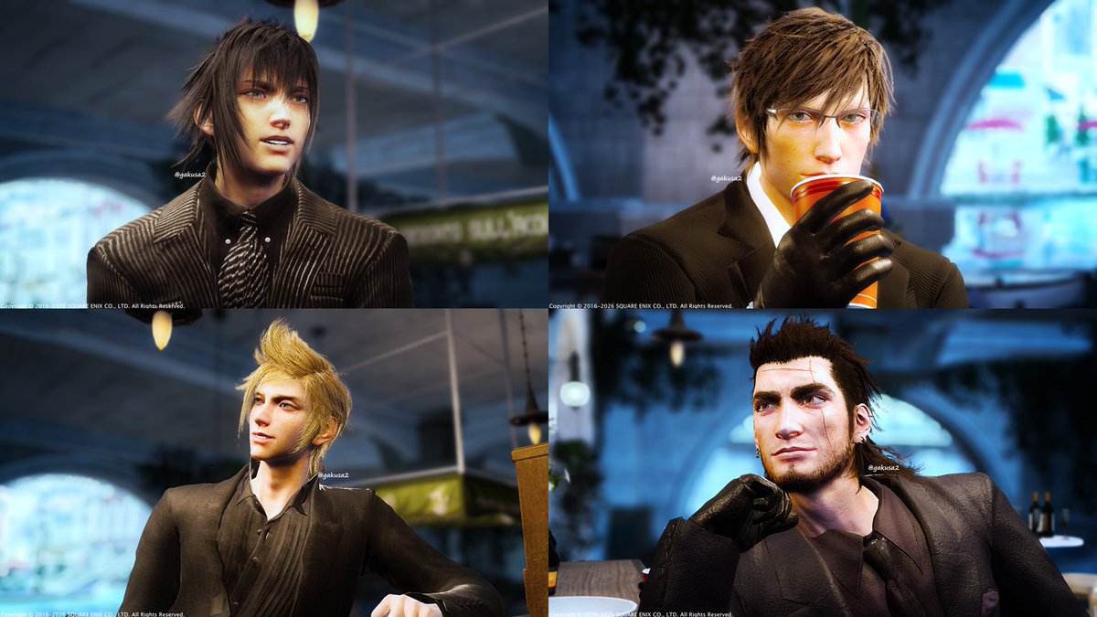 gakusa2's tweet photo. 今週もお疲れ様でした
#FFXVMOD #Noctis #Ignis #Prompto #Gladiolus https://t.co/RKcUIgedo9