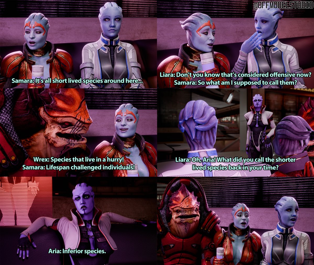 OffModel3D's tweet photo. Lifespan discourse with the crew

#masseffect #dungeonmeshi #b3d #blender3d https://t.co/S20F1Y83tE
