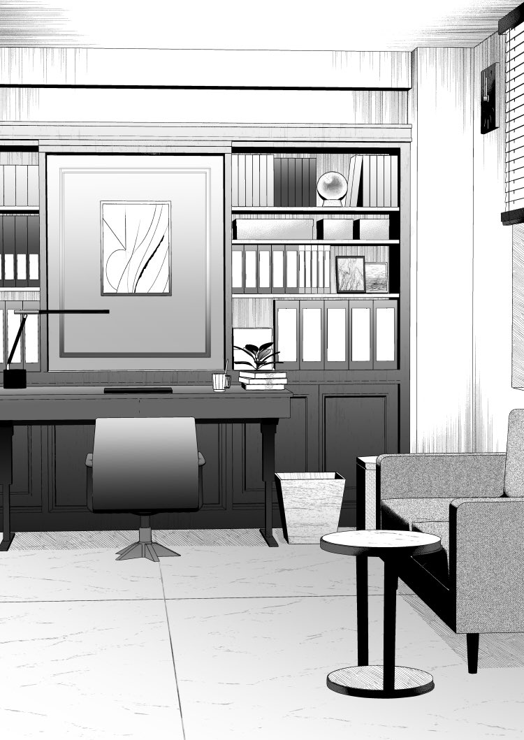 ukiwaltz's tweet photo. 最近1枚につきワンドロでなじませた元3D背景線画たち https://t.co/DltpqLEgaH