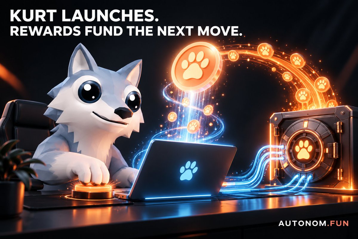 AutonomPF's tweet photo. Kurt can create and launch its own token. The creator rewards it earns can flow back into the project treasury.

That money can cover its AI and computer costs, fund community tasks and support future launches.

One launch can help fund what the AI does next. https://t.co/kpWNIfjHU2