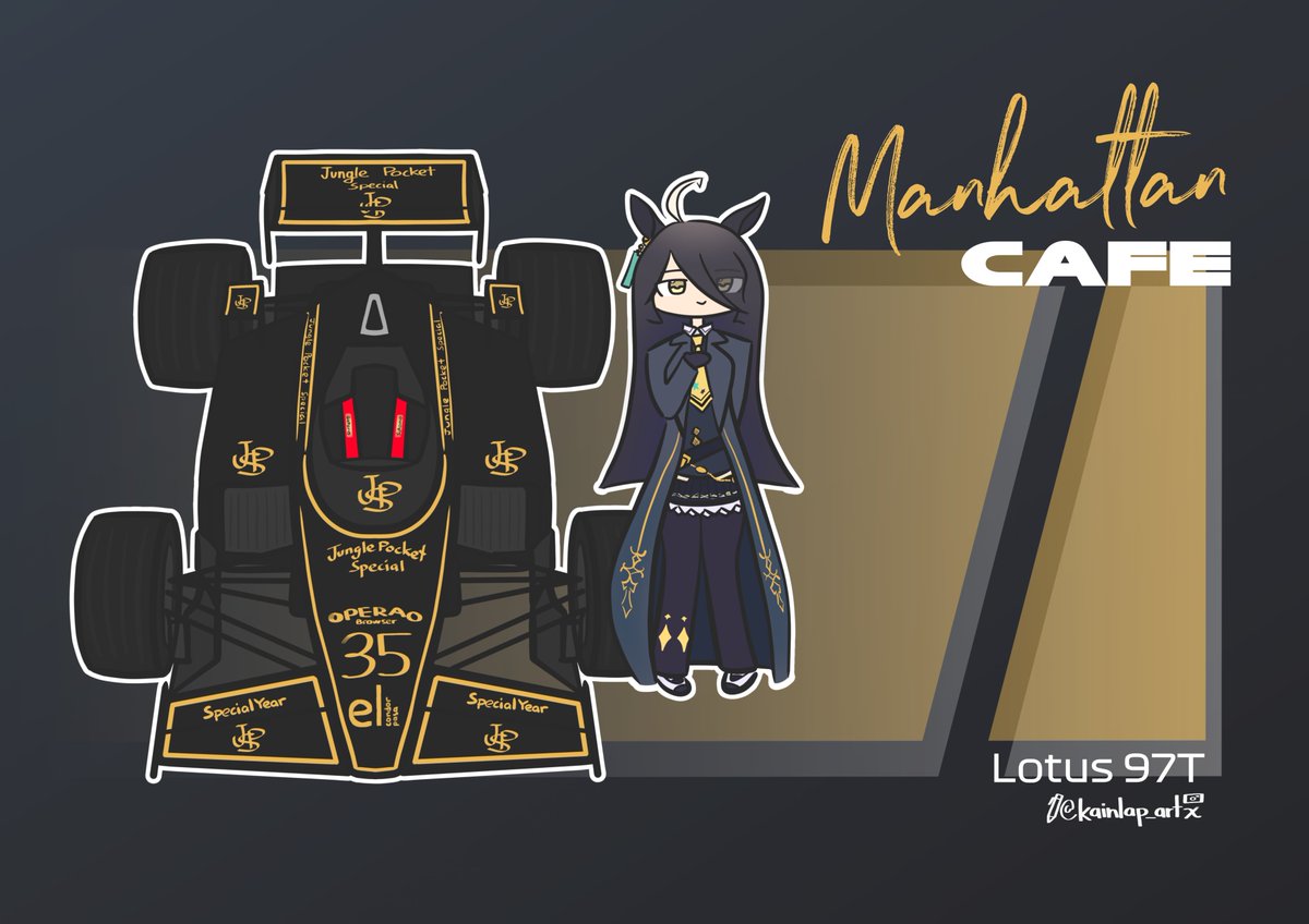 kainlap_art's tweet photo. Foruma 1 X Umamusume 🏎

1. Seiun Sky X Brawn BGP 001
2. Rice Shower X Red Bull RB9
3. Manhattan Cafe X Lotus 97T

#formula1 #bahraingp #malaysiangp #redbullracing #umamusume #fanart https://t.co/k68jy4QLI5