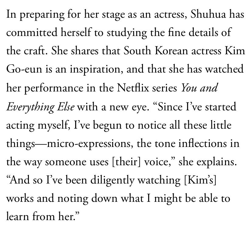 ggonecherie's tweet photo. shuhua from i-dle chose kim goeun as her inspiration in acting 💗

https://t.co/s9wH8zfZgh https://t.co/hcfqXPUNHm