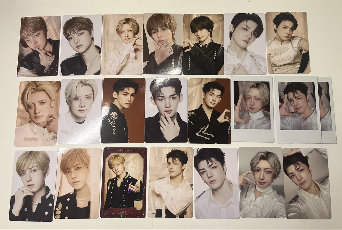 rurulune_'s tweet photo. &amp;TEAM andteam エンティーム Mark on You MoY グッズ フォトカ トレカ 購入 8000円特典 インスタントフォト チェキ 

【譲】EJ ウィジュ FUMA フウマ K NICHOLAS ニコラスYUMA ユウマ
JO ジョウ TAKI タキ MAKI マキ

【求】HARUA ハルア

郵送での交換希望📮

#andteam交換 #andTEAM_交換 https://t.co/6WjvooUg9q