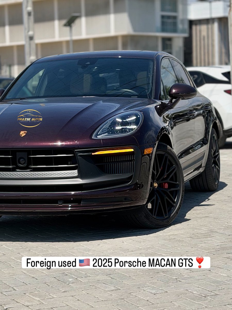 praise_autos's tweet photo. Fresh deal! Porsche MACAN GTs 🇺🇸 2025 model ❣️maroon on cream toned interior finish with 6k miles,
Clean title, GTS, Panoramic sun slide view, and 360° cam.
available in units…
💰 175m only
For enquiries WhatsApp or call ☎️ 07089784968
#praiseautos #gts #porsche #macan https://t.co/IaCtUGud8G