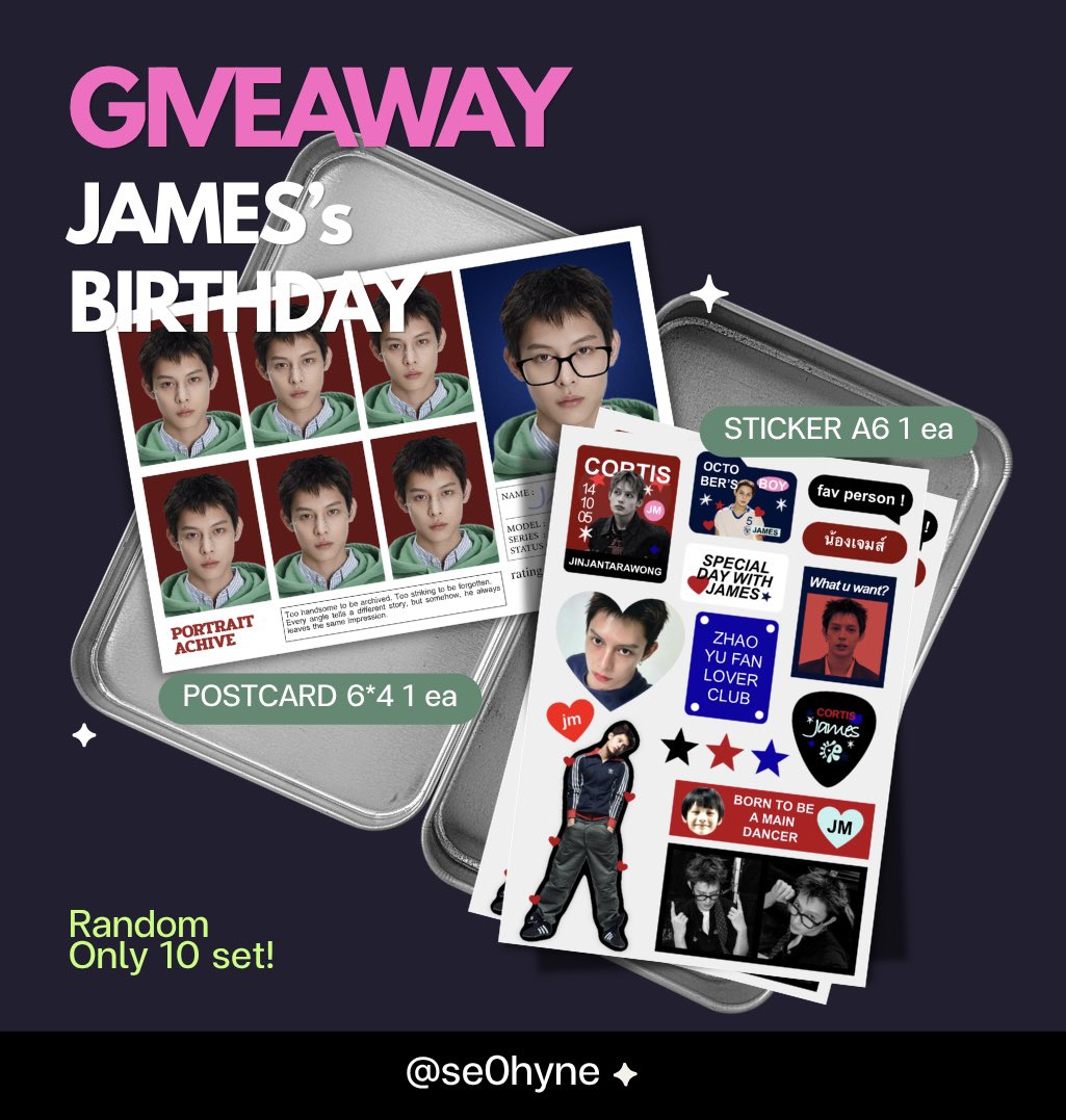 se0hyne's tweet photo. — Pls kindly rt 
GIVEAWAY 
🎂วันเกิดน้องเจมส์ #JAMES
•Postcard 6*4  1ea
•Sticker A6 1ea
❗️only 10 set
⭐️ สุ่มจากรีนะคะะ 14 ตค 69
*🚚ขอคนสะดวกออกค่าส่งนะคะ 40฿*
ขออนุญาตยืมแท้กนะคะ 
( #Cortis #ตลาดนัดcortis ) https://t.co/SNccLjnWmO