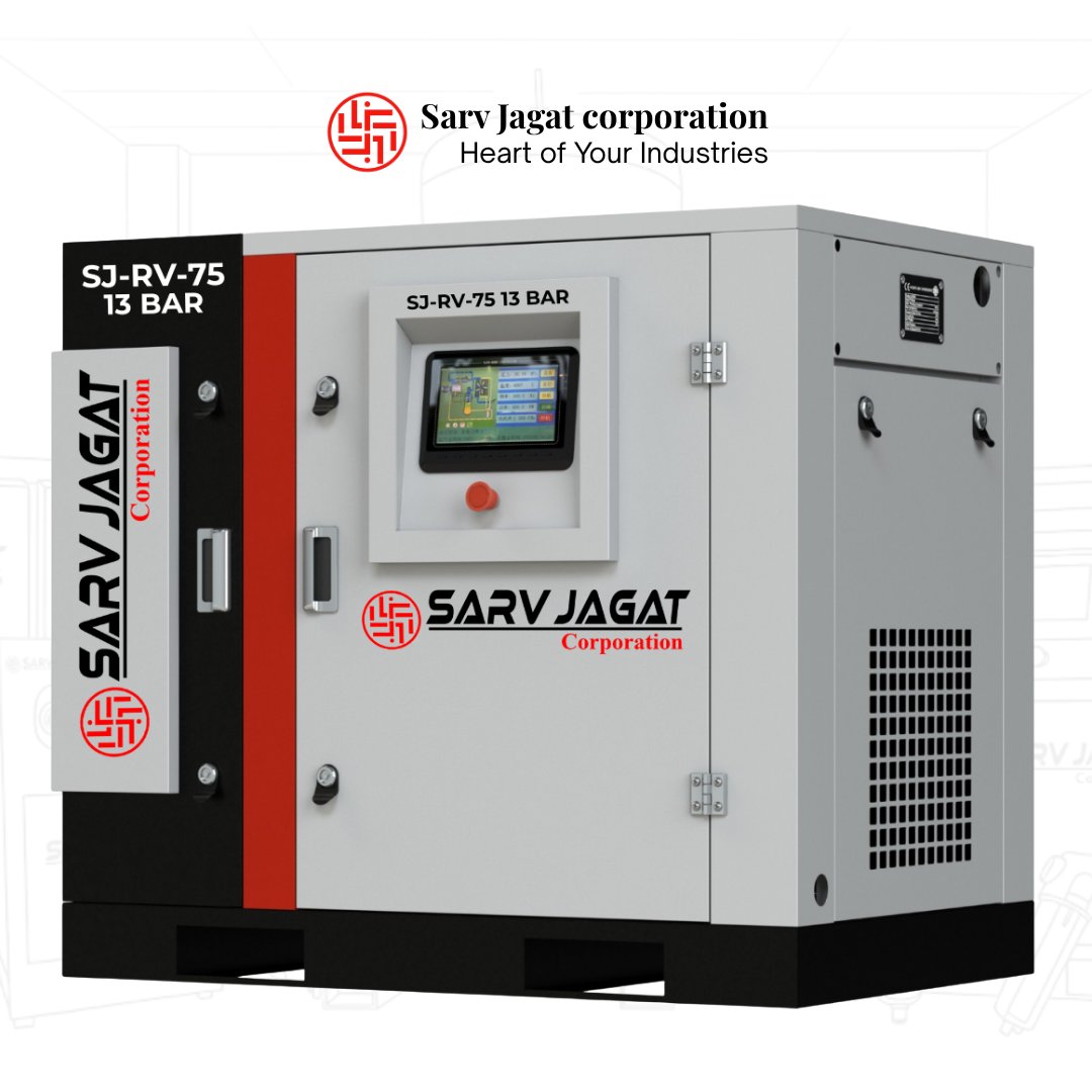 SarvJagat's tweet photo. π SJ RV75 VFD Screw Air Compressor | 75 HP | 13 Bar | 265 CFM | Sarv Jagat
#SarvJagatCorporation #VFDAirCompressor #75HPCompressor #13BarCompressor #265CFM #ScrewAirCompressor #HighPressureCompressor #IndustrialAirCompressor #CompressedAir https://t.co/FtjC527CGy