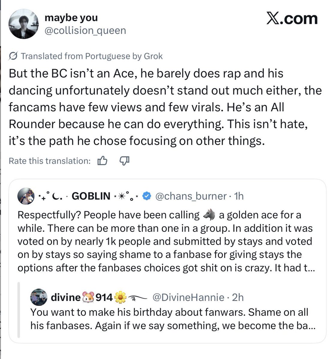 chnisapomh's tweet photo. Don't make me remind you who chan is and why he's been a triple threat since day one. It's not like this fandom has spent years attacking him for being in the spotlight, making him feel guilty and shaming him for standing out to the point where he started suppressing himself and+ https://t.co/dIjkwZ5xOm