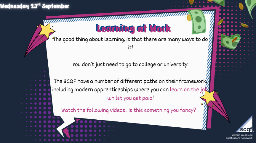 StStephensHS's tweet photo. Last week our SCQF Ambassadors celebrated SCQF week by creating videos &amp; slides to show all classes during registration.  We are looking forward to seeing what else they create this session!🎉⭐️👏 @SCQFPartnership https://t.co/yE6NsCwikZ