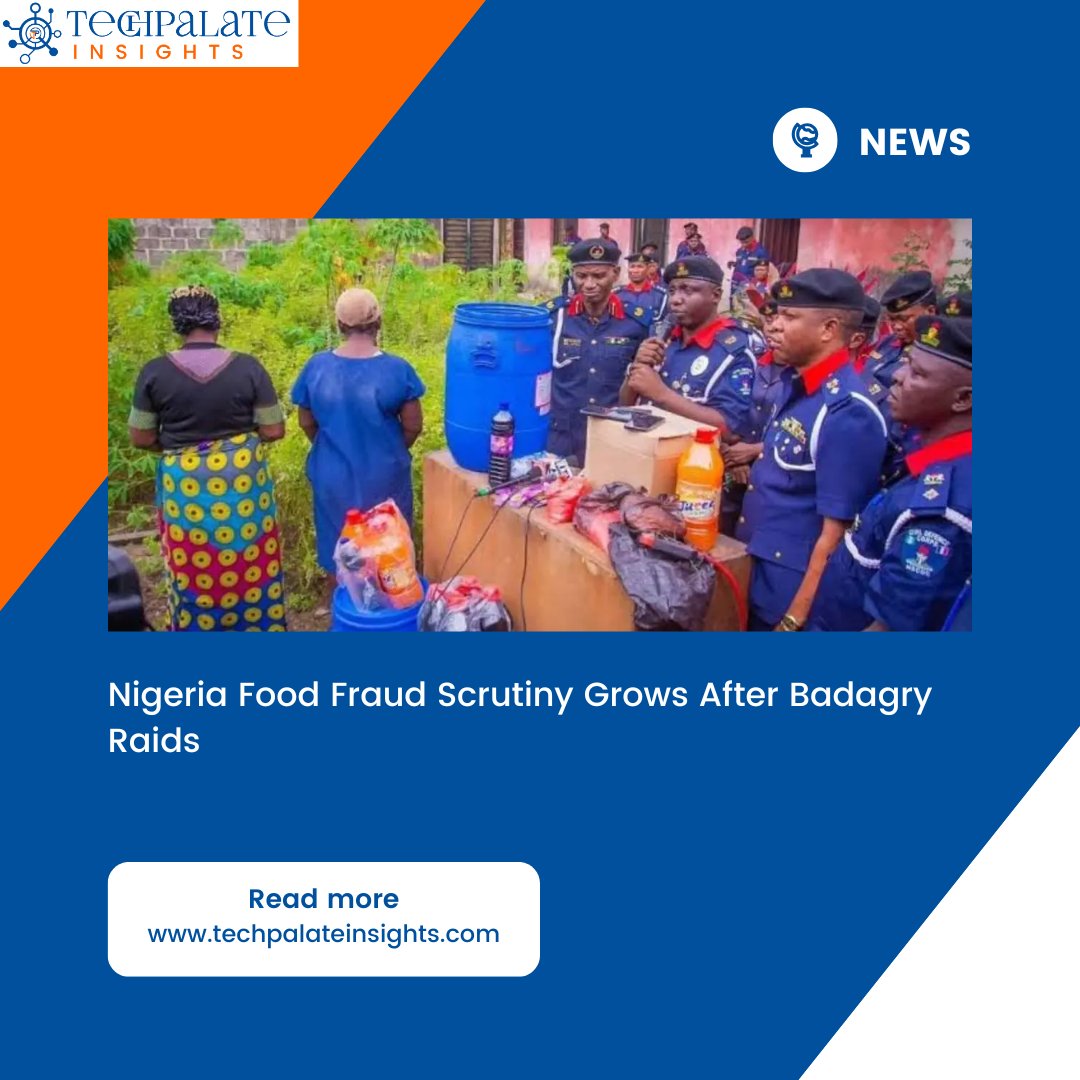 techpalate's tweet photo. Two suspected illegal drinks sites have been closed in Badagry amid public concern over counterfeit foods and questions about Nigeria’s enforcement system.

https://t.co/JhGEM5rcDs

#Nigeria #NAFDAC #foodfraud #beveragesafety #productlabelling #consumerprotection #foodsafety https://t.co/VfebjPwclj