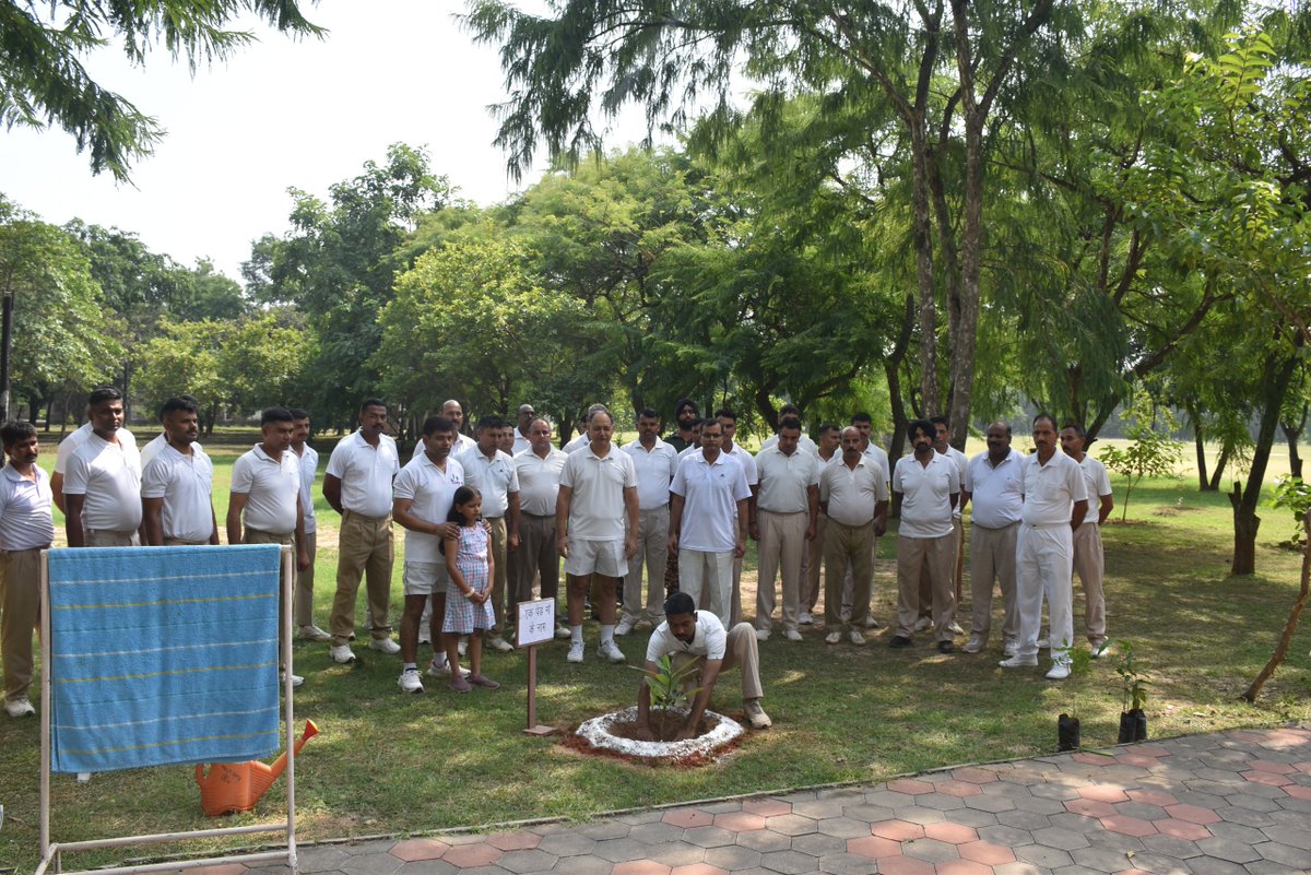51Crpf's tweet photo. Under the able guidance of CO Sh. Vikram Singh, 51BN @crpfindia marked #GandhiJayanti &amp; #SwachhBharatDiwas with the #EkPedMaaKeNaam plantation drive &amp; Prabhat Pheri 🌱🇮🇳.
@ignwscrpf
#SwachhataHiSeva #SHS2026 #2ndOctober
@SwachhBharatGov @SwachhBharat @MoHUA_India @MoJSDDWS https://t.co/YnBwRVc3Hg