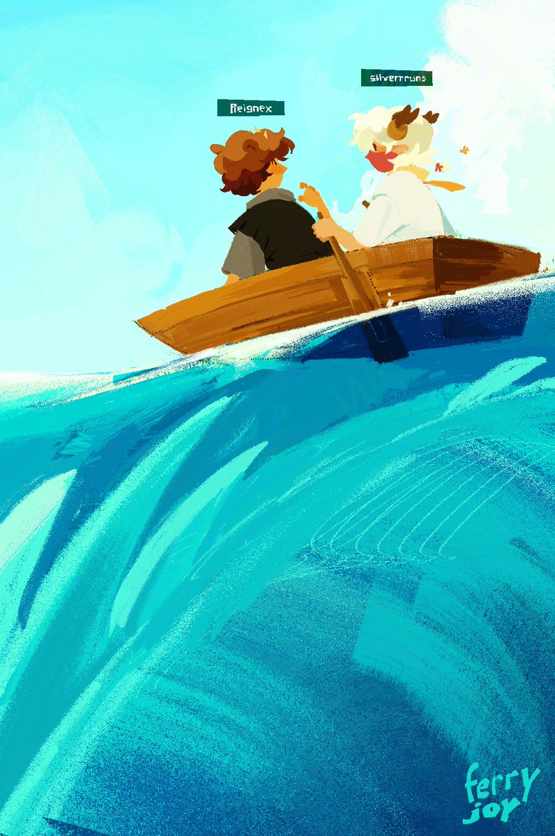 ferryjoyy's tweet photo. day 1&amp;2: sky &amp; ocean #mcsrtober https://t.co/kmrzvePyKK