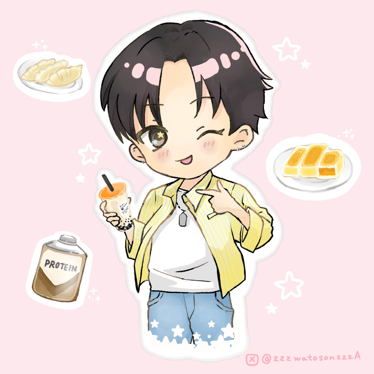 zzzwatosonzzzA's tweet photo. 応援カフェイラスト
#カフェリッキー☕️ https://t.co/1fGKiWMdMj
