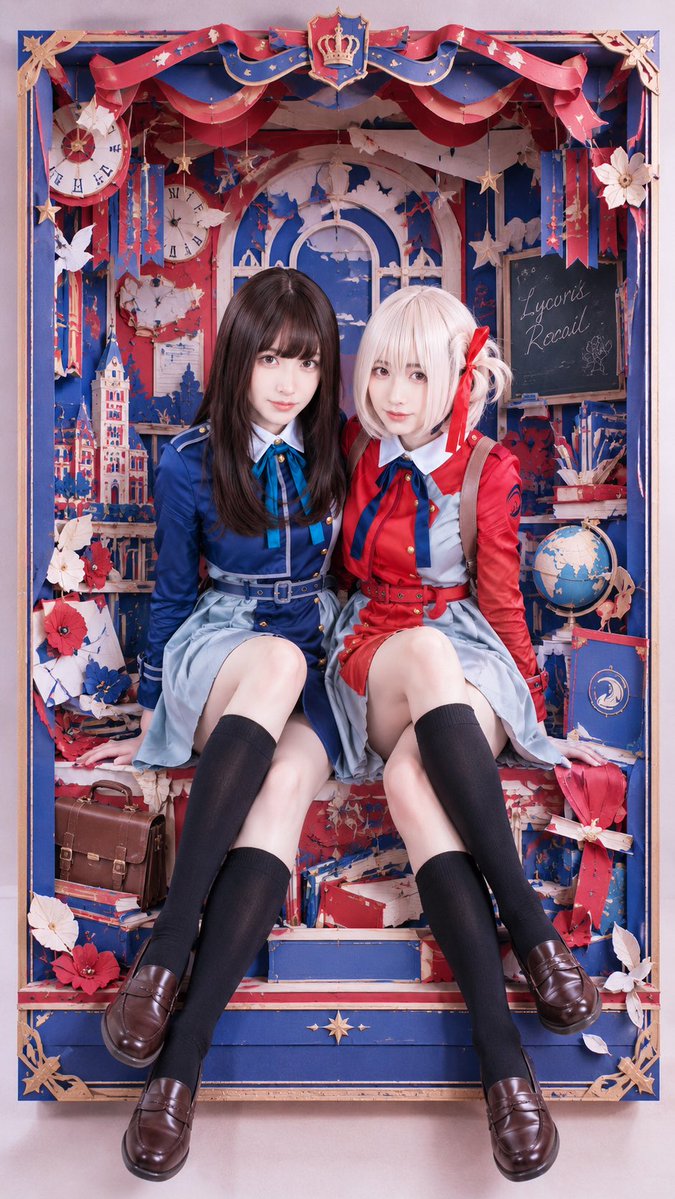 mizuki_fuuka_'s tweet photo. ペーパークラフトの世界な リコリコ
リコリス・リコイル
井ノ上たきな ／ 錦木千束

※どっちも私 https://t.co/n1Tr4eqAJp