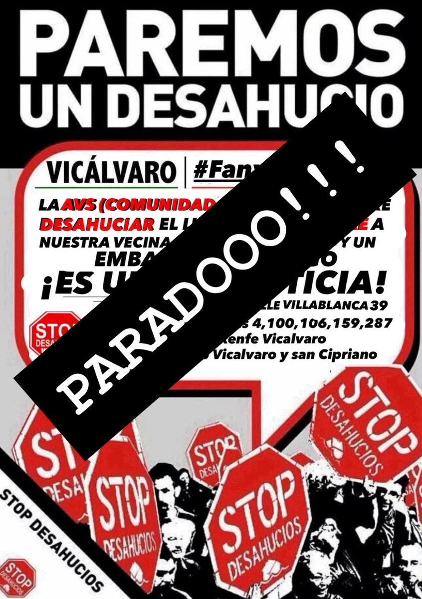 StopDesMostoles's tweet photo. Suspendido 1 mes en el Juzgado. 📢💪 #FanySeQueda
#SíSePuede 
 #LogrosPAH https://t.co/PESpefgcP9