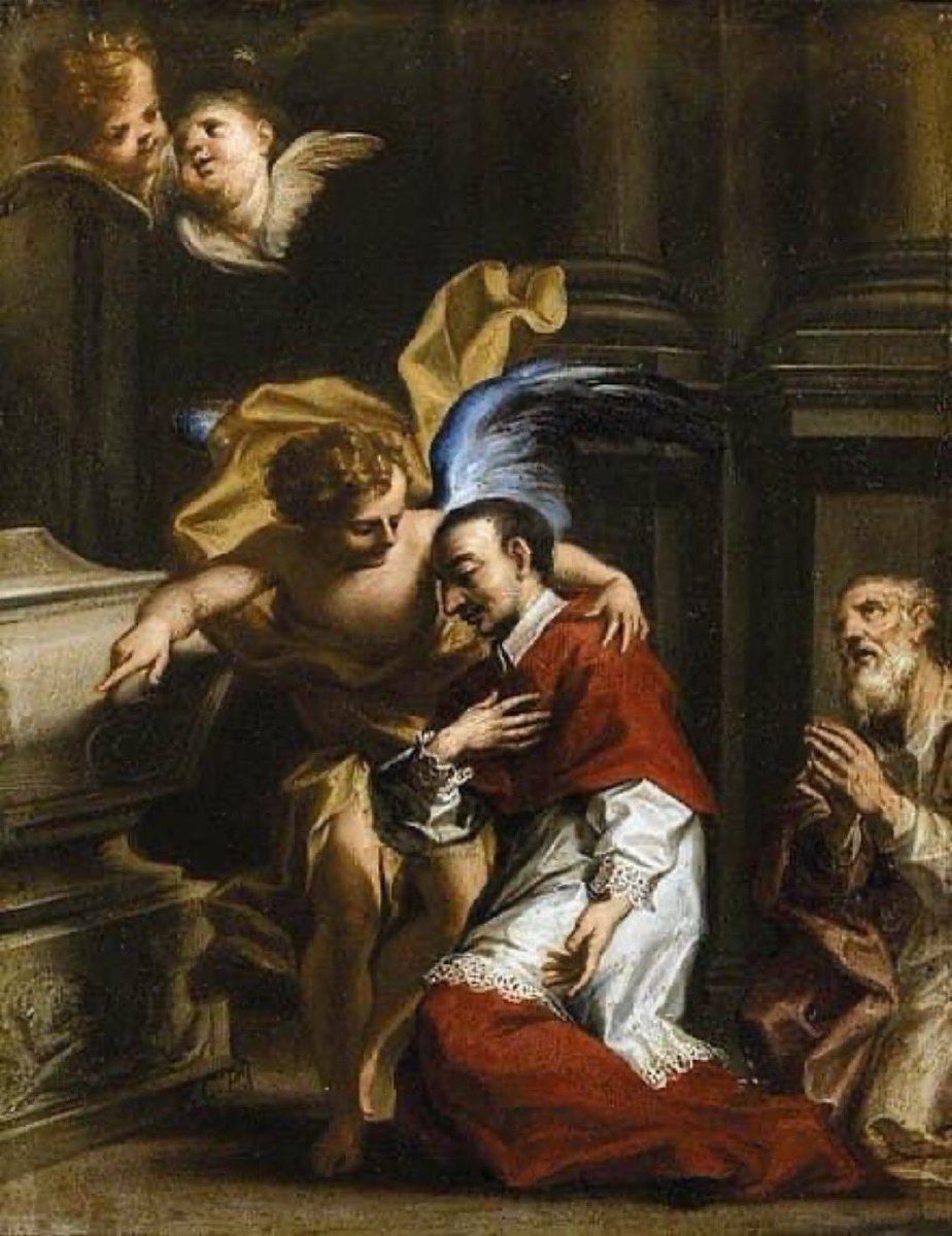 father_rmv's tweet photo. Prayer of Saint Charles Borromeo to One’s Guardian Angel

My good Guardian Angel, I do not know when and in what manner I will die. It is possible that I will be taken suddenly, or that before my last breath I will find myself deprived of my mental capacities. And there are so many things that I would want to say to God, on the threshold of Eternity…  So today, with the full freedom of my will, I come to ask, my Guardian Angel that you speak for me in this dreadful moment. You will say, then, to the Lord:

That I want to die in the Holy Roman Catholic Church, in the bosom of which all the saints died after Jesus Christ, and outside of which there is no salvation;

That I ask for the grace to participate in the infinite merits of my Redeemer, and that I wish to die resting my lips on the Cross that was washed with His Blood;

That I hate and detest my sins that have offended Jesus, and that out of love for Him, I forgive my enemies, as I myself wish to be forgiven;

That I accept my death as God’s will, and that, with all confidence, I surrender myself to His loving and most Sacred Heart, hoping in all His mercy;

That in my inexpressible desire to go to Heaven, I am ready to suffer whatever His sovereign Justice may please to inflict upon me.

That I love Him before all things, above all things and for His own sake; that I wish and hope to love Him with the Elect, His Angels and the Blessed Mother during all eternity.

Do not refuse, oh my Holy Guardian Angel, to be my interpreter with God and to expose before Him that these are my sentiments and my will. Amen.