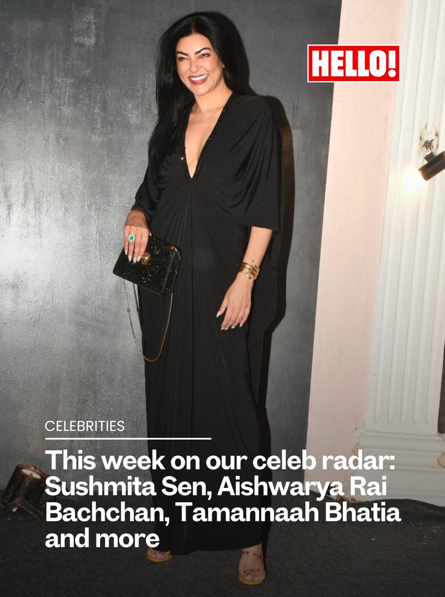HELLOmagIndia's tweet photo. This week on #HELLOIndia's #celebrity radar, we've got our eyes on the beginnings of festive fashion in celeb circles, airport sightings &amp; more: https://t.co/rWujqGaORf #HELLOMagazine #Bollywood @thesushmitasen @tamannaahspeaks @yamigautam https://t.co/FlULbWgmme
