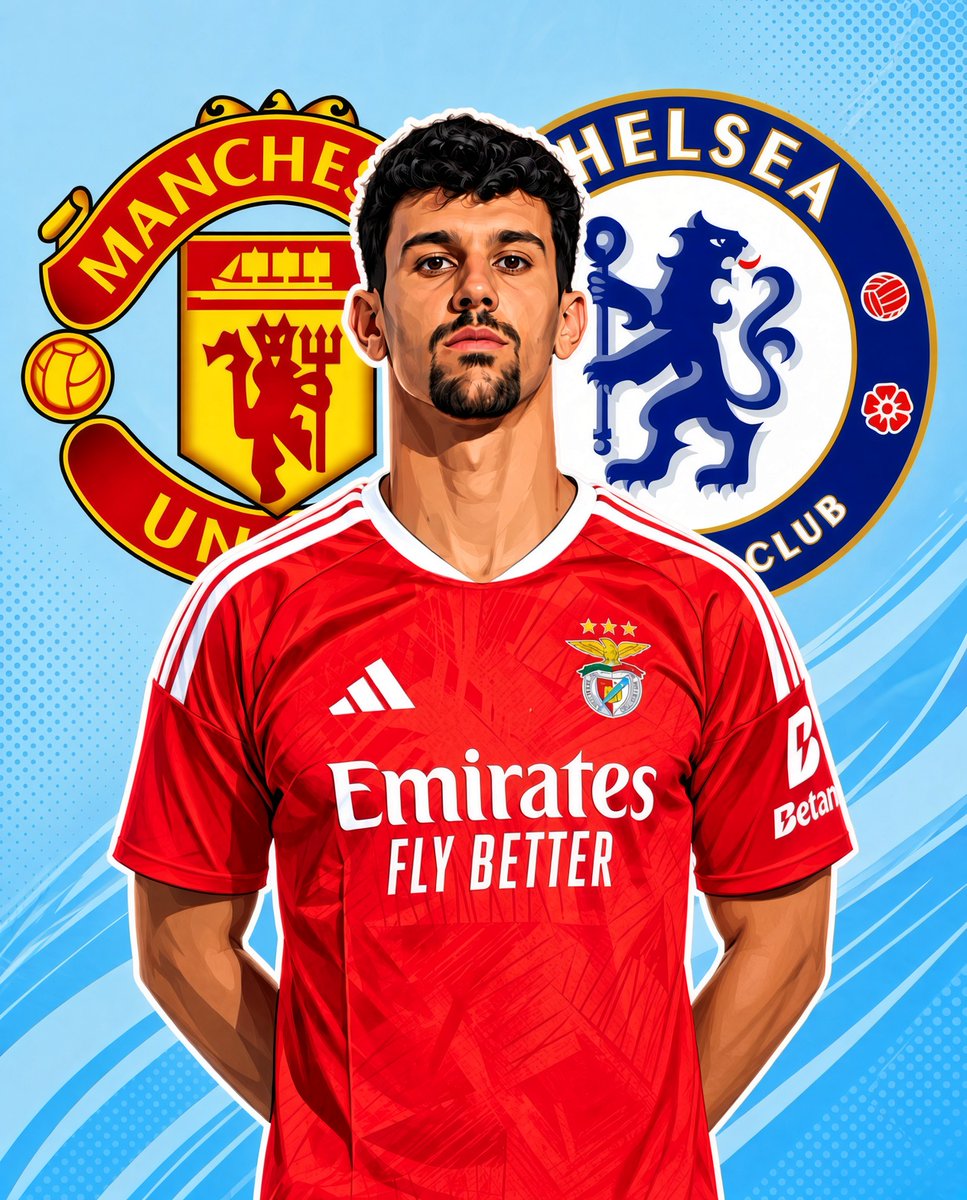 Dynasty_FTBall's tweet photo. 🚨 Manchester United and Chelsea are increasingly interested in Benfica defender Tomas Araujo.

Both clubs watched the 24-year-old 

A January move is unlikely after Araujo signed a new deal containing a €80M release clause.

(Source: @TEAMtalk) https://t.co/jg5EKWAXrS