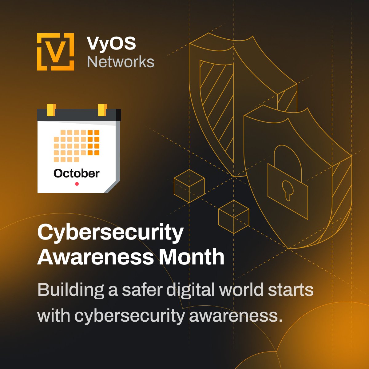 vyos_dev's tweet photo. 🛡️ Cybersecurity is not a one-time initiative. It is built into every decision around access, traffic, and infrastructure.

During Cybersecurity Awareness Month, we are highlighting the importance of a networking layer that gives teams greater visibility and control. With VyOS, organizations can enforce firewall policies, secure connectivity with VPNs, and protect cloud and hybrid environments without sacrificing flexibility.

This month is a good moment to revisit network security posture.

🔒 Learn more about VyOS firewall solutions: https://t.co/hc1bofv7SU

#VyOS #CybersecurityAwarenessMonth #Cybersecurity #NetworkSecurity #CloudSecurity #Firewall #VPN #SecureNetworking