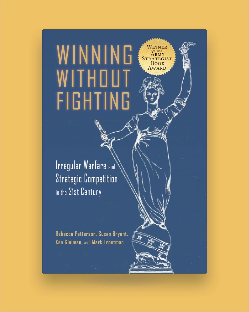 CambriaPress's tweet photo. What does it take to compete without going to war?

🏆 Winner of the 2025 Army Strategist Association Book Award, "Winning Without Fighting: Irregular Warfare and Strategic Competition in the 21st Century" examines irregular warfare below the threshold of armed conflict and the roles of resilience, influence, legitimacy, and national power in strategic competition.

Drawing on historical and theoretical perspectives as well as examples from China and Russia, the book explores how irregular warfare operates in practice and the need for a more comprehensive approach to navigating competition and crises.

“Now more than ever, security practitioners require a framework to consider irregular warfare. This book challenges conventional thinking that draws hard distinctions between war and peace and encourages a deeper examination of the implications of strategic competition. A must-read for national security professionals.” —Heidi A. Urben, Georgetown University

📚 Visit the Cambria Press booth (#522) at #APSA2026 to see "Winning Without Fighting" https://t.co/bljMFKmsYD and other titles in the Cambria Rapid Communications in Conflict and Security (RCCS) series (General Editor: Thomas G. Mahnken; Founding Editor: Geoffrey R.H. Burn) https://t.co/toZ7YbvtaU
