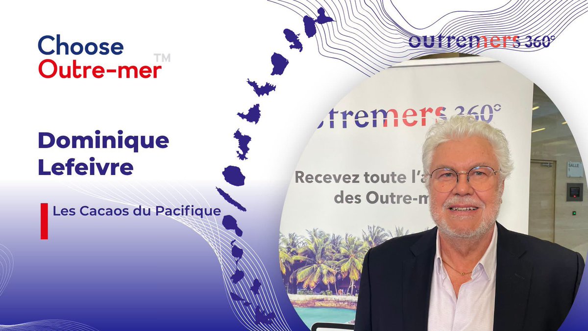 outremers360's tweet photo. 🎥 #Choose #OutreMer: Dominique Lefeivre, Président Les cacaos du Pacifique sur le plateau d'@Outremers360

➡️ https://t.co/eGjwa8pcJB

🗣 Dominique Lefeivre, Président Les cacaos du Pacifique à l'occasion de la première édition de #ChooseOutreMer. https://t.co/XOTCiKvwW7