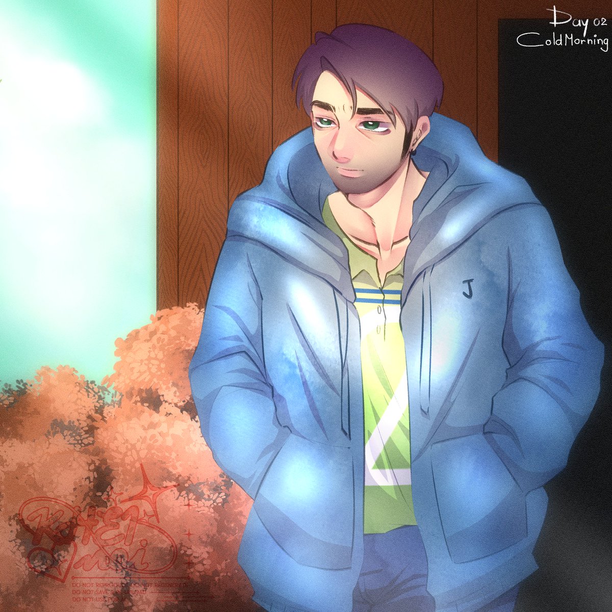 jeantiffexe's tweet photo. Day 2, Cold Morning.

"A cold morning and a long day ahead. Better get going.." 

#Shanetober2026 #Stardewvalley https://t.co/aOptSw2Lnm