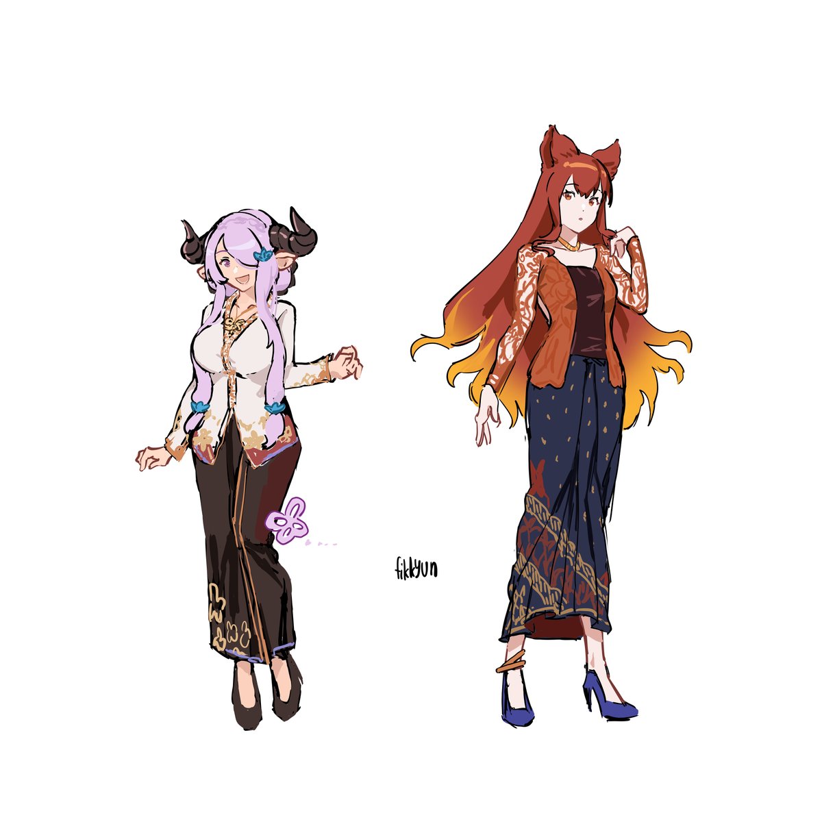 fikkyun's tweet photo. granblue girls and kebaya https://t.co/ATYuWKb5f4