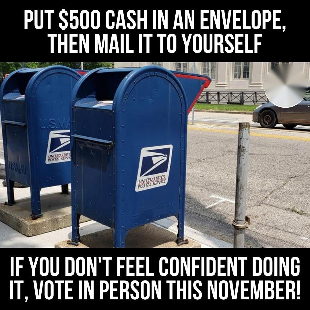 Gman9105X's tweet photo. Vote in person #plain & #simple!๐๐บ๐ธ https://t.co/Svg9wznfTD