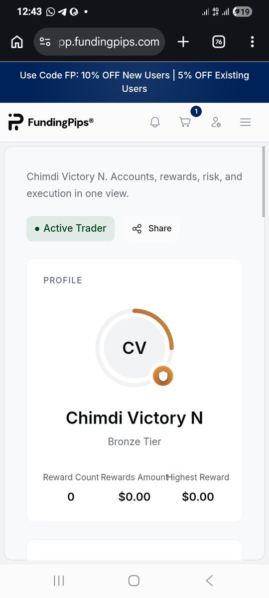 ChimdiVictory's tweet photo. @fundingpips @lilpunk10x  @leebro797  @Fave_man22  @lengman2x  @CryptoHeis 

Done all tasks https://t.co/RVclCnwSKa