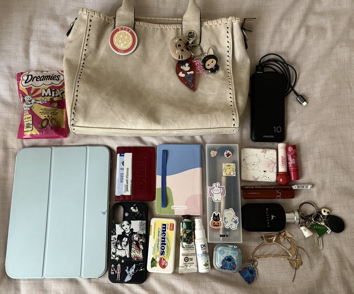 efespilsan's tweet photo. what is in my bag yeni canta alana kadar dayanamadı https://t.co/3NTFpcIIip
