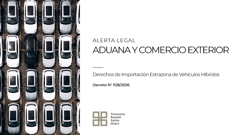 trsymabogados's tweet photo. ⚠ Alerta legal • [Aduana y Comercio Exterior] Decreto N° 1128/2026: Derechos de Importación Extrazona de Vehículos Híbridos

📑 https://t.co/HZTvMsEjDl

#alertalegal #aduana #comercioexterior https://t.co/FdtAYtcQSf