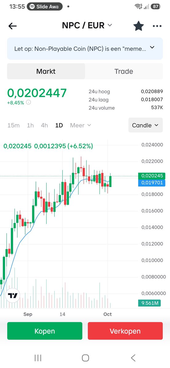 pmk_ajax's tweet photo. $npc

In 2 months i will get back to this post saying " i told you so "

$NPC has not even started. You think €0.10 is insane

I think €1 is fair and €2 is possible.

Why? Its al about adoption, hype and most important community.

Npc is your new $DOGE 
Your better $PEPE 

🚀 https://t.co/9lWuaAVgjh