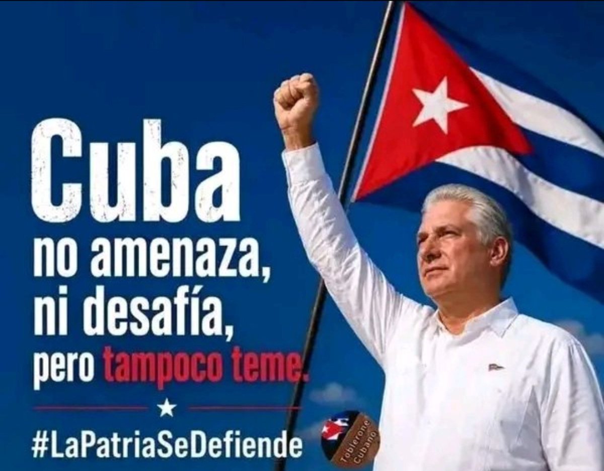 cesar_remo38201's tweet photo. #LaPatriaSeDefiende
#CubaNoEsUnaAmenaza https://t.co/J6agsRAjE1