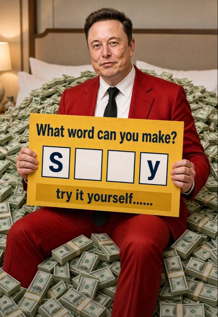 Rocket126762's tweet photo. Quick Brain Test!
S _ _ Y — Can you complete the word?

💰 $1,800 prize — Go!
Message me to claim https://t.co/tH5LHMwh2L