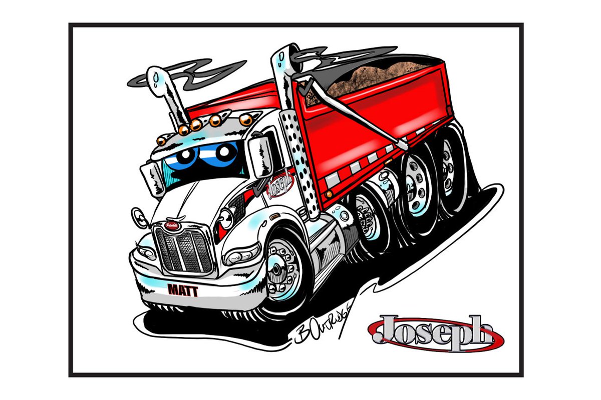 BruceAOutridge's tweet photo. This truck caricature done for Lead Pedal Media for contest winner Matt. #truckcaricatures #truckillustration #bruceoutridgeproductions https://t.co/H6hd1Idi4L