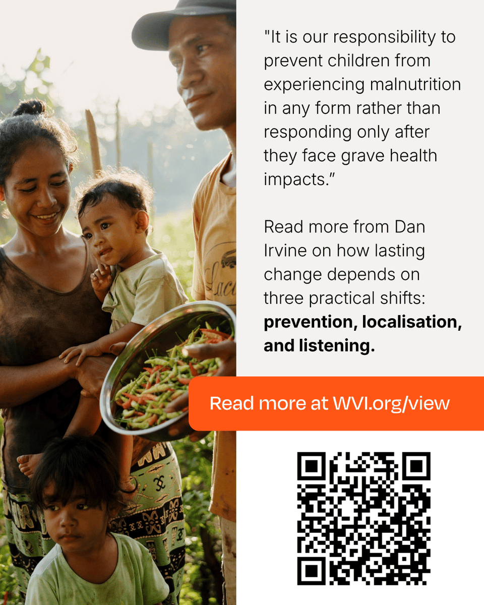 WorldVision's tweet photo. Malnutrition affects millions of children, yet progress remains stubbornly slow. What if we focused more on prevention, local food solutions, and listening to communities? A thought-provoking read from Dan Irvine: https://t.co/zQppKgdD46 https://t.co/hMNK0s3upc
