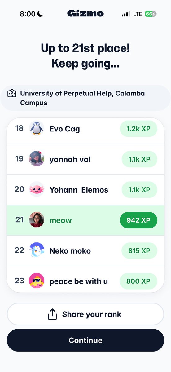 endehkohalam's tweet photo. watch me take over that 21k 1st place https://t.co/4wH8O01esA