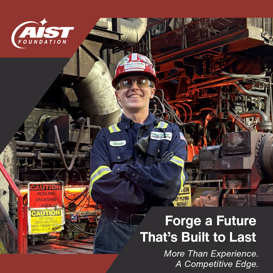 AISTech's tweet photo. Calling all university students! A paid summer internship + a US$7,500 scholarship could be yours.

Ready to forge your future in steel? Apply for an AIST Foundation Steel Intern Scholarship by 5 October 2026.

Eligibility + details: https://t.co/iB9rDPCtM9 https://t.co/djWXMcMKTH