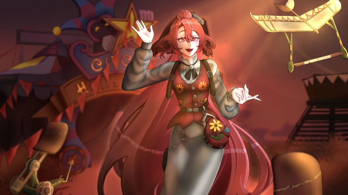 pocafest's tweet photo. ขอพาทุกคนมาชม Fan Art ของ @Miliric1a ผลงานโดย Yuko กันน้า (˶ᵔ ᵕ ᵔ˶)

ภาพนี้ให้บรรยากาศฮาโลวีนแบบชวนหลงเข้าไปในงานคาร์นิวัลยามค่ำคืนเลย ทั้งฉากหลังที่มีซุ้ม Circus แสงโทนส้มแดงหม่น ๆ และองค์ประกอบรอบภาพที่ดูเหมือนของเล่นหรือเครื่องเล่นเก่า ๆ ช่วยทำให้ภาพมีความหลอนเบา ๆ แต่ก็ยังคงความแฟนตาซีแบบน่ามองอยู่เต็มที่ ૮₍ ˃ ⤙ ˂ ₎ა

สิ่งที่เด่นมากคือ Miliricia ในลุคธีม Identity V ที่ดูทั้งน่ารักและชวนขนลุกในเวลาเดียวกัน รอยยิ้ม สีหน้า และท่าทางที่ยกมือเหมือนกำลังเชื้อเชิญให้เราเดินตามเข้าไปในโลกของเธอ ทำให้ภาพนี้มีเสน่ห์แบบลึกลับทันที ยิ่งรวมกับโทนผมสีแดงอมส้ม ทำให้ Miliricia ดูโดดเด่นกลางฉากมืดหม่นได้อย่างชัดเจนเลย (✧ω✧)

ทางทีมงานขอขอบคุณ Yuko สำหรับผลงานที่เต็มไปด้วยรายละเอียด ความตั้งใจ และมาร่วมอวดสไตล์เฉพาะตัวกับ ECR น้า
ฝากทุกคนติดตาม สนับสนุน และส่งกำลังใจให้นักวาดกันด้วยนะ

ขอบคุณที่มาร่วมวาดวีทูปเบอร์ใน ECHORIA และช่วยเติมอีกหนึ่งผลงานฮาโลวีนสุดลึกลับชวนสะดุดตาให้คอมมูนิตี้ของพวกเราน้า

FB: Mo Jasita

สนับสนุนโดย @FLYING_Fat_Cat_
เติมเกมก็ได้ สนับสนุนโอชิก็ดี มาร่วมโหวตครีเอเตอร์ECHORIAในดวงใจกันได้ทุกเดือนเลย!

#Miliricia #Yuko #FanArt #ECHORIA #ECR #VTuberTH #นักวาดไทย #VTuber #POCA