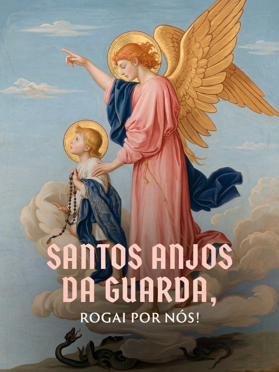 padre_paulo's tweet photo. Neste dia 2 de outubro, a Igreja celebra a memória dos Santos Anjos da Guarda.
Peçamos o auxílio dos nossos santos anjos:

Ó meu bom Anjo da Guarda, ajudai-me a agradecer ao Altíssimo por vos ter destinado à minha guarda. Santo Anjo do Senhor, meu zeloso guardador, se a ti me confiou a piedade divina, sempre me rege, guarda, governa e ilumina. Amém.

Santos Anjos da Guarda,
rogai por nós!
