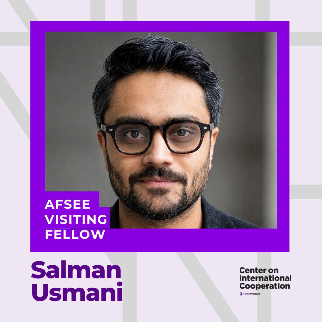 nyuCIC's tweet photo. 🎉 Welcome Salman Usmani to #NYUCIC!

Salman is an @AFSEE_LSE and CIC Visiting Fellow, as part of a partnership between CIC and LSE.

He is an advocacy and communications leader with 15+ years of experience, specializing in shaping high-stakes public narratives globally.

Meet Salman 🔻
https://t.co/RcA8NjpzeP 

#SDG16Plus #SDG16 #Inequality #FightInequality #NewStaff