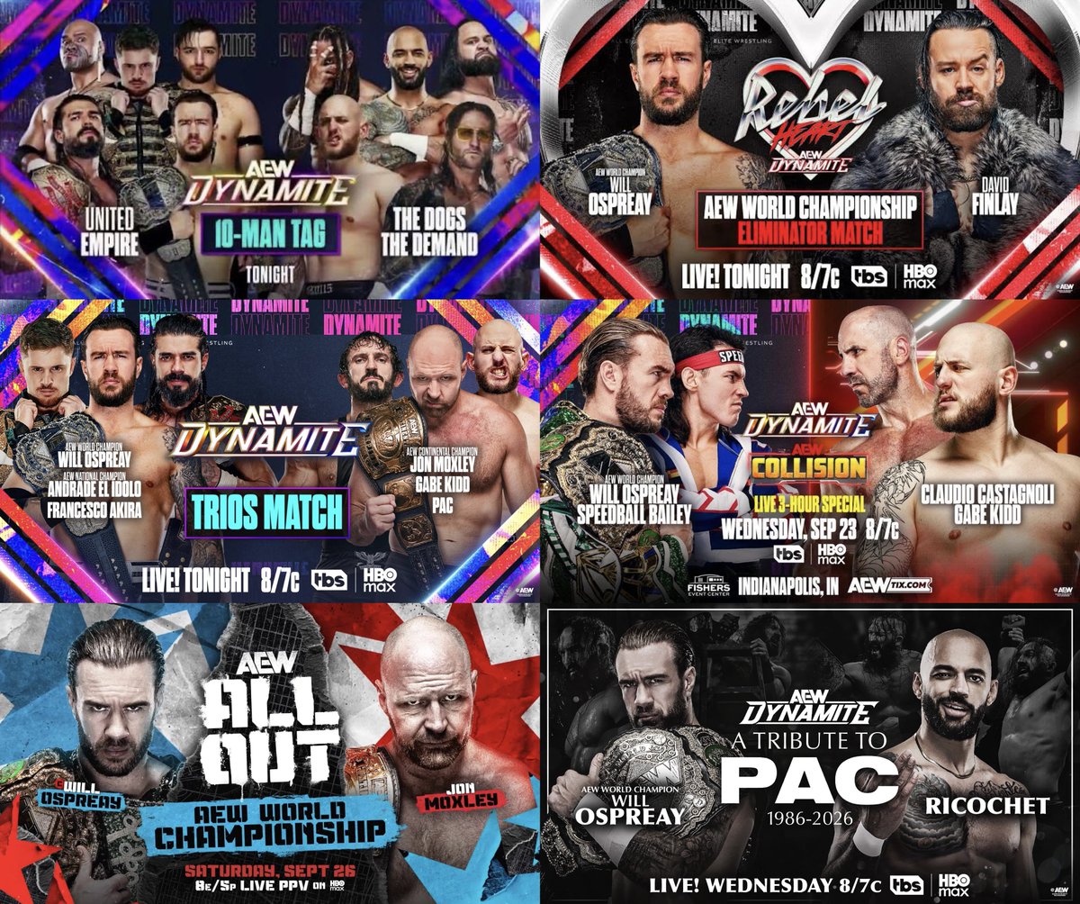 AIRGold_'s tweet photo. Will Ospreay's first month as world champ:

- wrestled 6 matches
- beat Mox
- sold out All Out
- started United Empire in AEW
- hit a Black Arrow for PAC

How would you rate his first month? https://t.co/ROJ2t42wPH