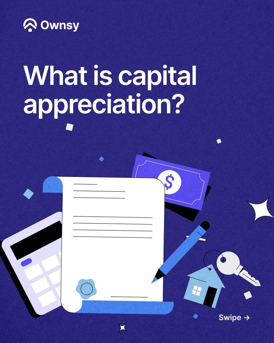 Ownsyofficial's tweet photo. 1/2 When people talk about property, they usually mean rent. But there's a second way a property can generate value: a change in what it's worth over time. https://t.co/0dl9kvXUyB