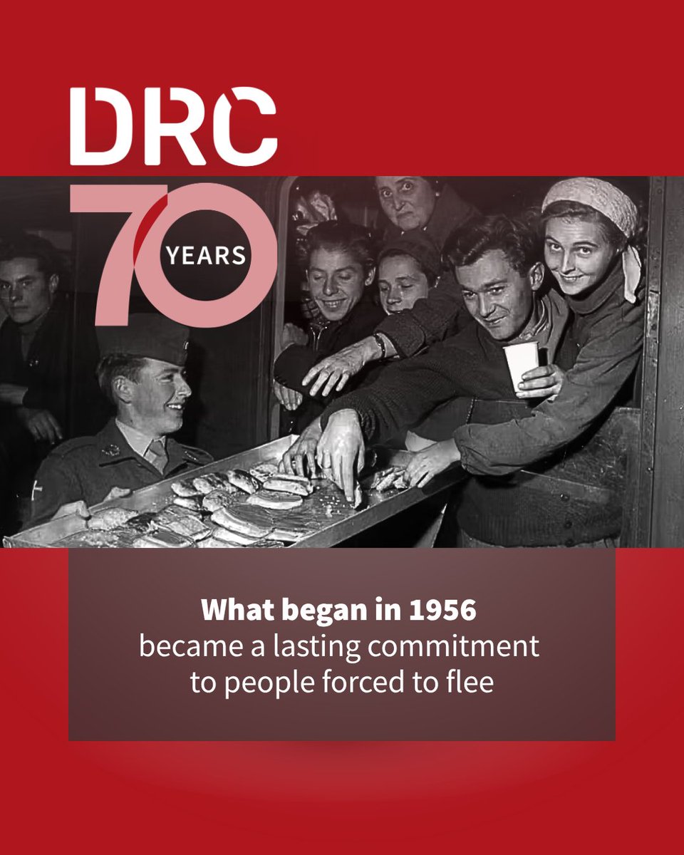 DRC_ngo's tweet photo. In 1956, DRC began as an emergency response for Hungarian refugees arriving in Denmark. As we approach our 70th anniversary on 30 November, we’re looking back at the story of how it all began. 

#DRC70 https://t.co/EBLvaoQO5i