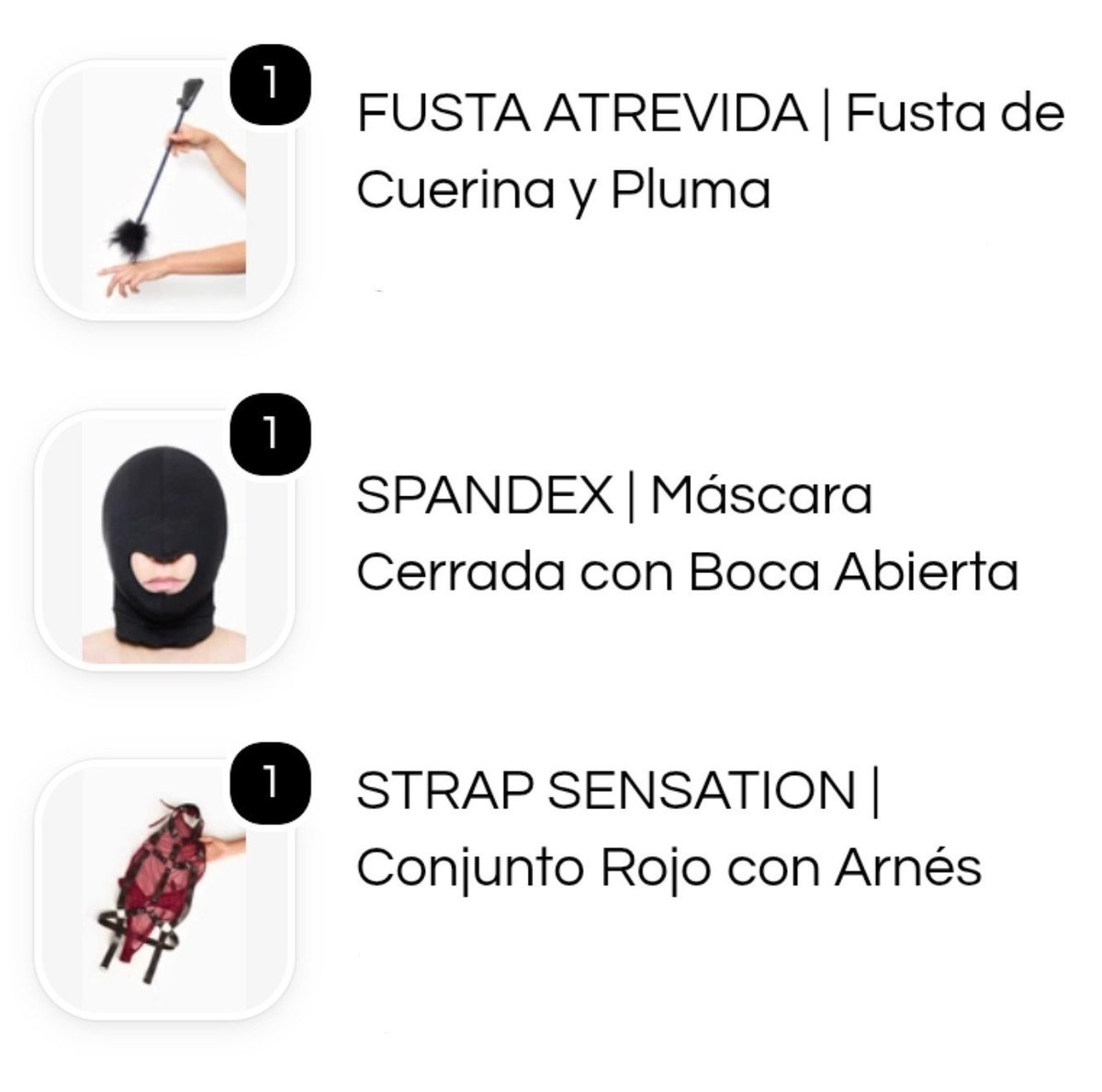 fairysatan666's tweet photo. Por fin tendré el pack completo de dominación
Parcialmente financiado por mi primer sub y sera él quien lo disfrute primero, pero no diré de que forma🤭
#bdsm #nsfw #mascara #fusta #mask #sub #sumiso #femdom #dominacion #privación https://t.co/aBMcT92LcK