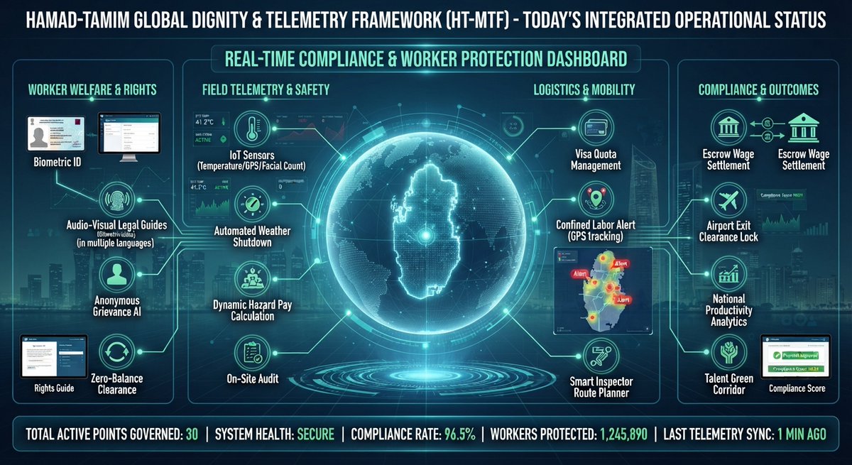 MazedAbdul4j's tweet photo. Securing worker dignity, safety, and digital rights through sovereign telemetry—

An unbreakable framework engineering absolute labor governance. https://t.co/ApJPZwslvv