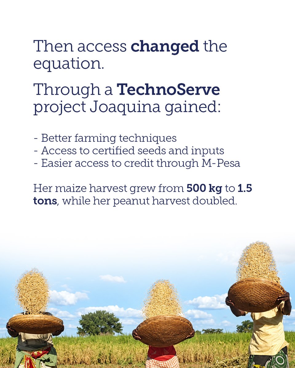 TechnoServe's tweet photo. Joaquina is turning what she’s learned into opportunity for others. As a local savings group leader, she’s sharing knowledge that can help farmers in her community grow. Slide to read her story.
#SmallholderFarmers https://t.co/bN2Zbt5mtc