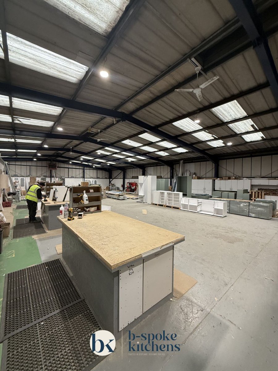 BSpokeKitchens's tweet photo. Inside our Cumbernauld factory.

Every B-Spoke kitchen is manufactured by our own team, from the first components through to the final quality checks.

Designed. Manufactured. Quality checked.

#BSpokeKitchens #BespokeKitchens https://t.co/2AgSE8eT9E